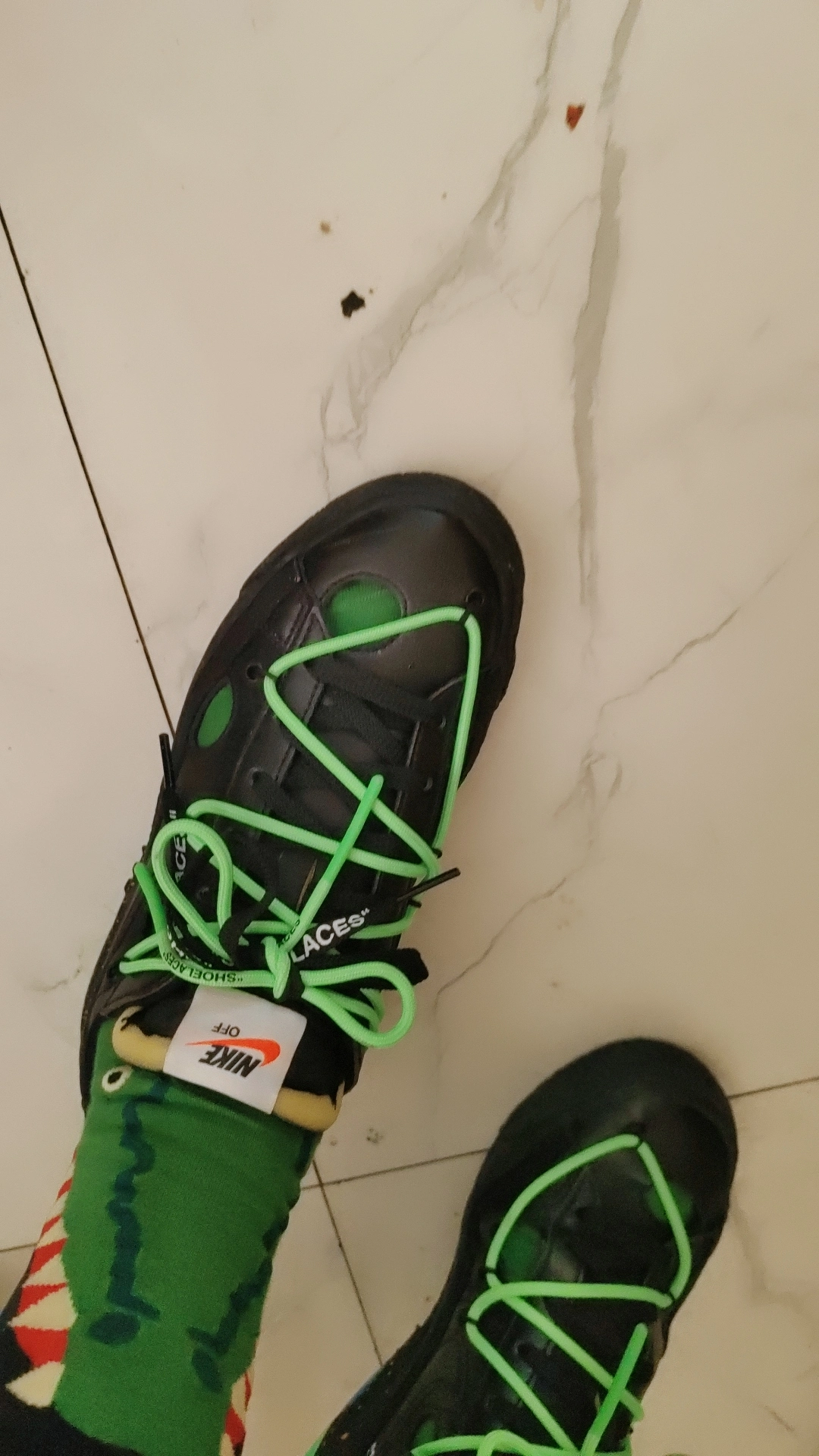 custom review-Off Белый x Nike Blazer 77 'Черный And Electro Зеленый' Низкие Скейтбординг Кроссовки Унисекс Черный Зеленый