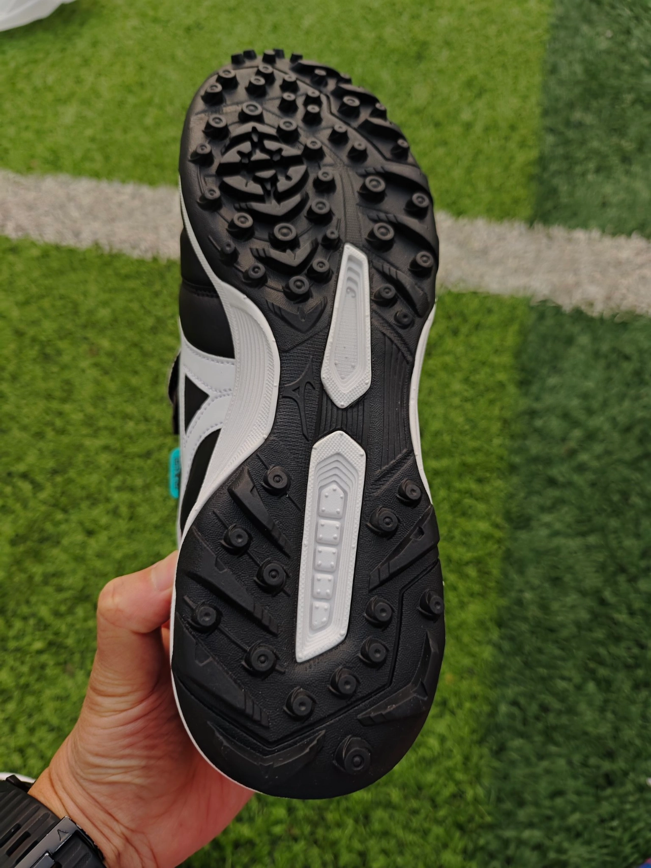 custom review-Mizuno Morelia Pro 2 TF Шипы Противоскользящие Устойчивые к износу Дышащие Футбольные бутсы Мужские Черный Белый