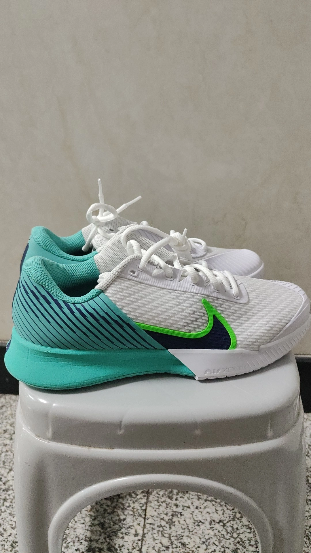 custom review-Nike Air Zoom Vapor Pro 2 Hc Противоскользящие Низкие Кроссовки для Тениса Мужские Белые Зеленые
