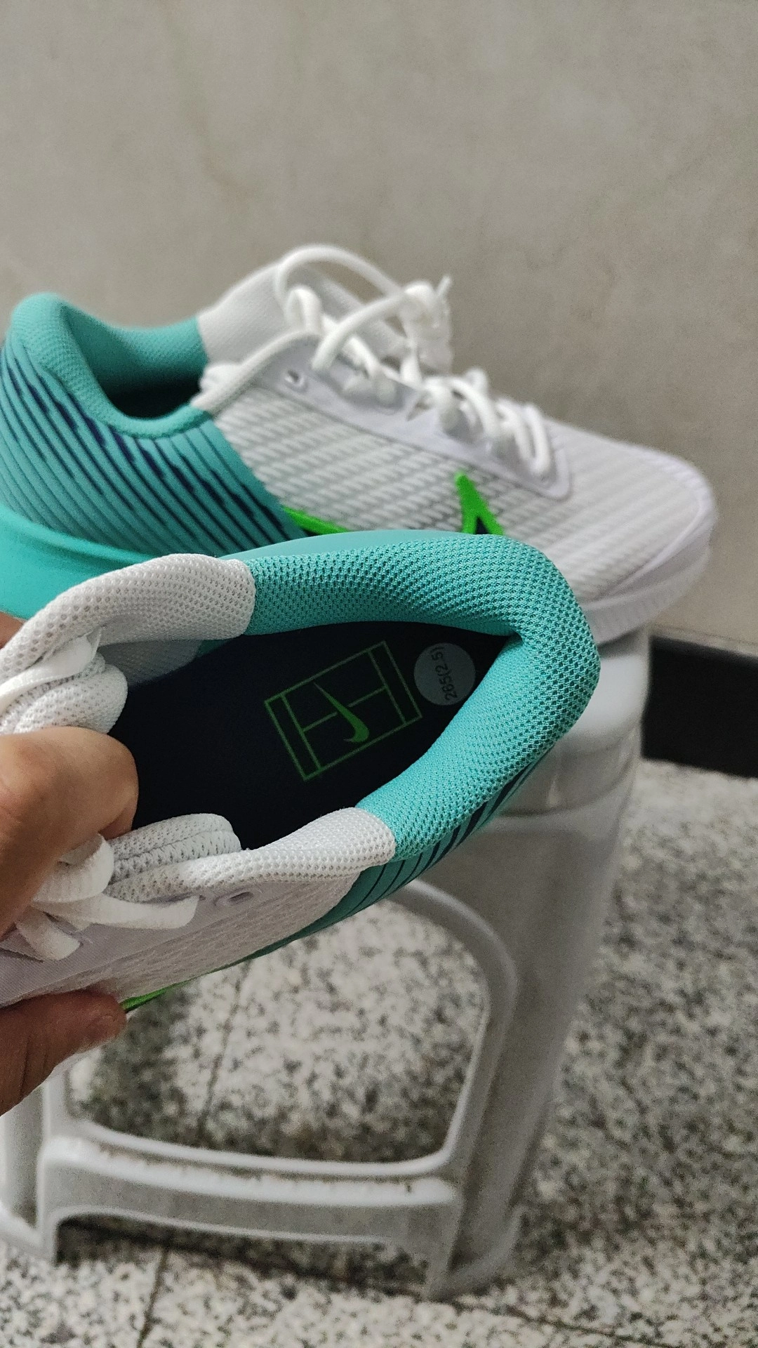 custom review-Nike Air Zoom Vapor Pro 2 Hc Противоскользящие Низкие Кроссовки для Тениса Мужские Белые Зеленые