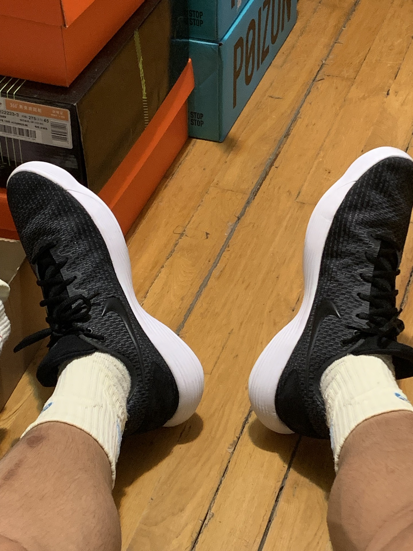 custom review-Nike Hyperdunk 2017 Low Топ Баскетбольные кроссовки Унисекс Черный Белый