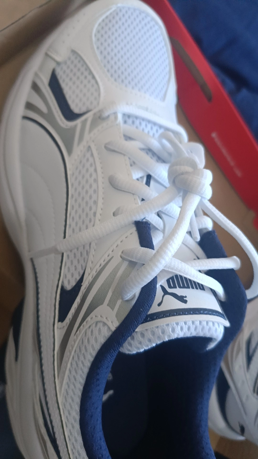 custom review-PUMA Milenio Устойчивый к истиранию Низкий Топ Повседневная Городская Обувь для Коммуникативных Бегов Унисекс Белый Синий