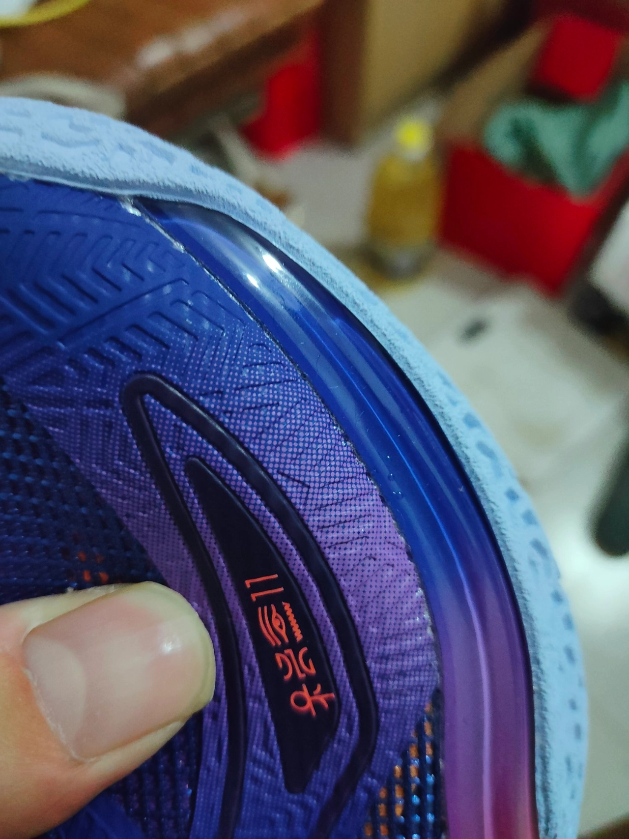 custom review-Anta KAI 1 Амортизация Износостойкие Низкие Баскетбольные Кроссовки Мужские Белые Синие и Оранжевые