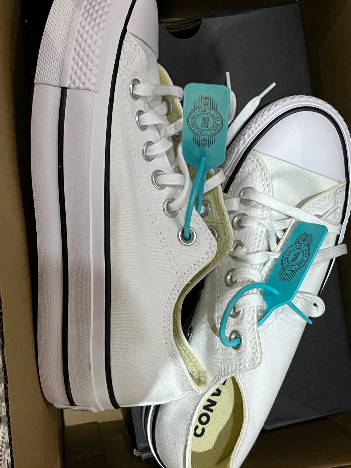 custom review-Converse Chuck Taylor All Star Platform Low Top Low Top Canvas Shoes Women's Pure White