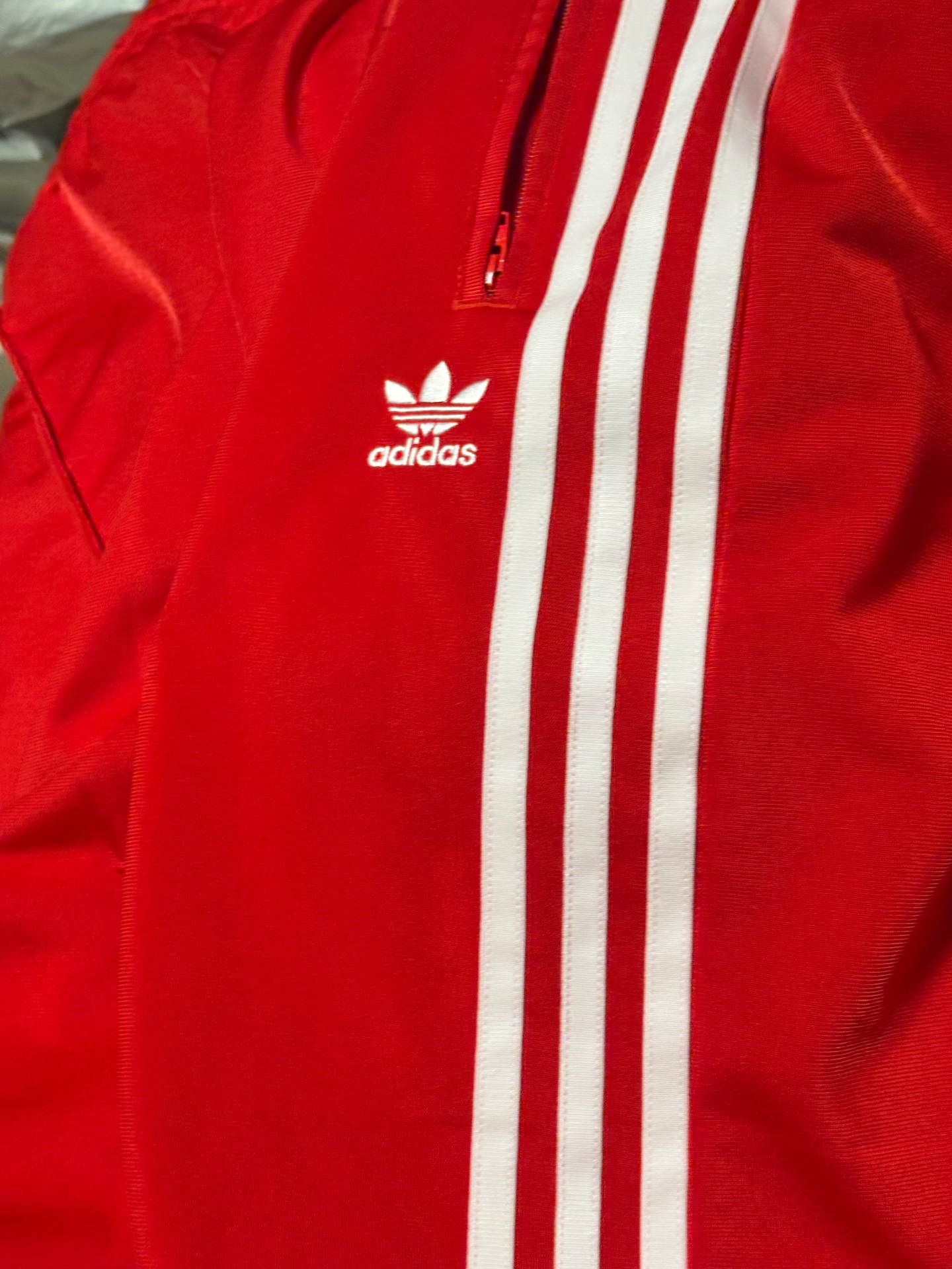 custom review-Adidas Originals Firebird Loose Tracksuit Bottoms Вязаные спортивные штаны женские красные