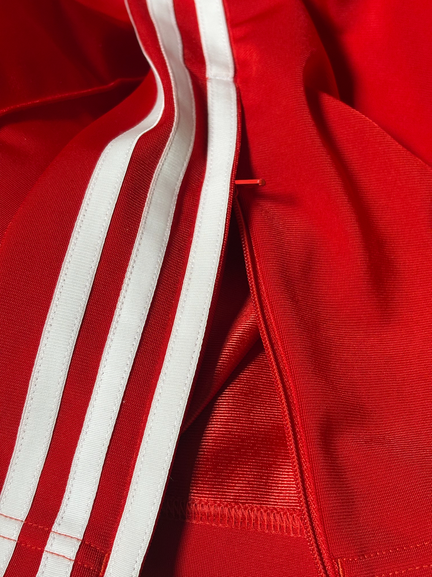 custom review-Adidas Originals Firebird Loose Tracksuit Bottoms Вязаные спортивные штаны женские красные