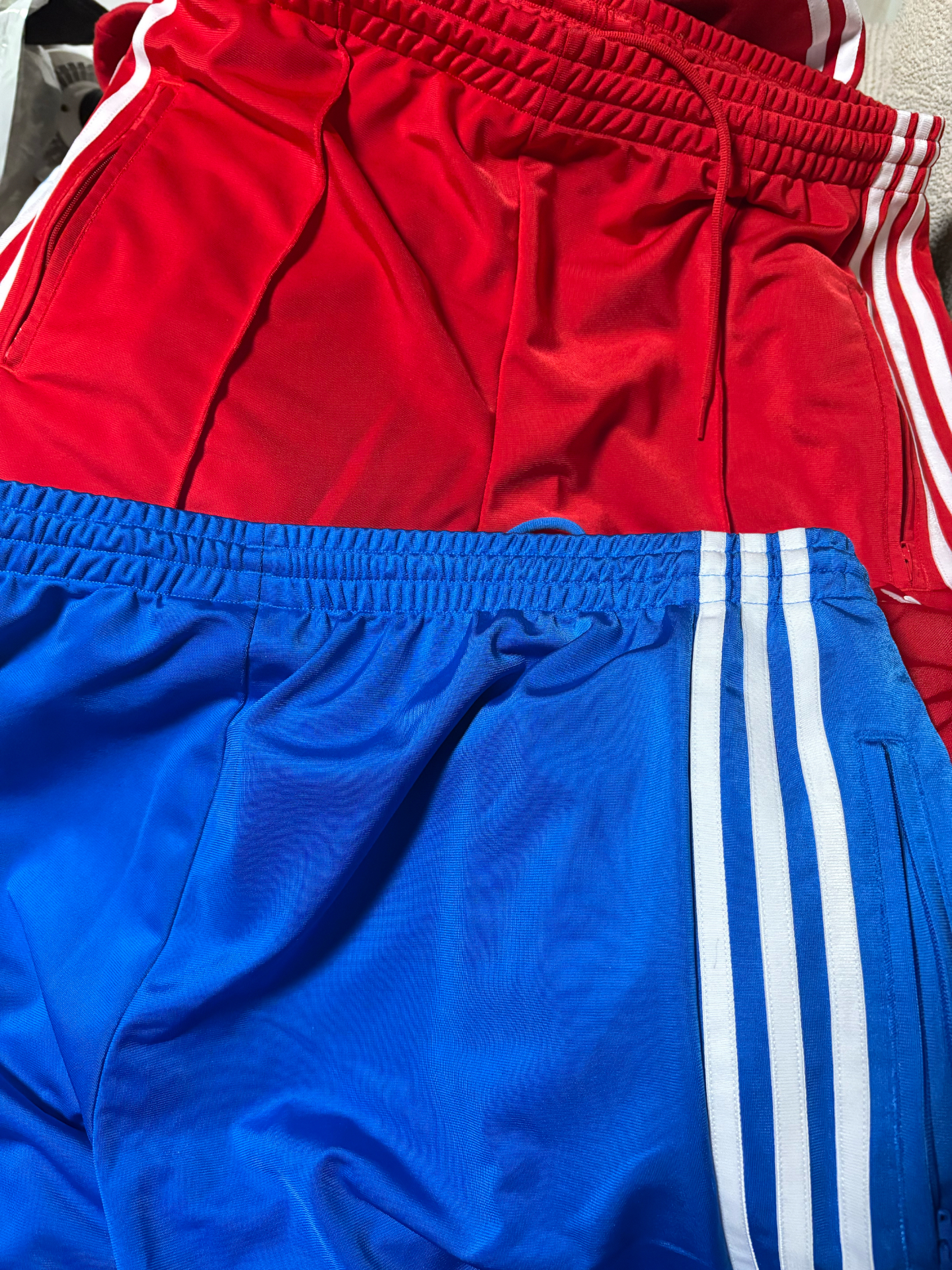 custom review-Adidas Originals Firebird Loose Tracksuit Bottoms Вязаные спортивные штаны женские красные