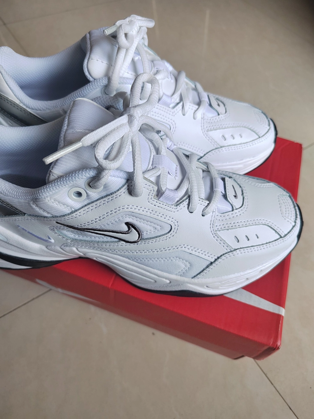 custom review-Nike M2K Tekno Cool White Women's