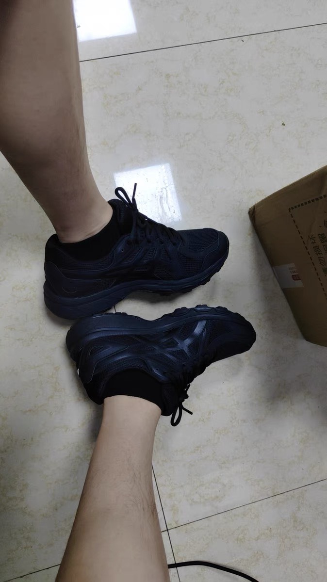 custom review-ASICS Jog 100 T Устойчивый к истиранию Дышащий Низкий Топ Vibram® Megagrip Повседневные Беговые Кроссовки Мужские