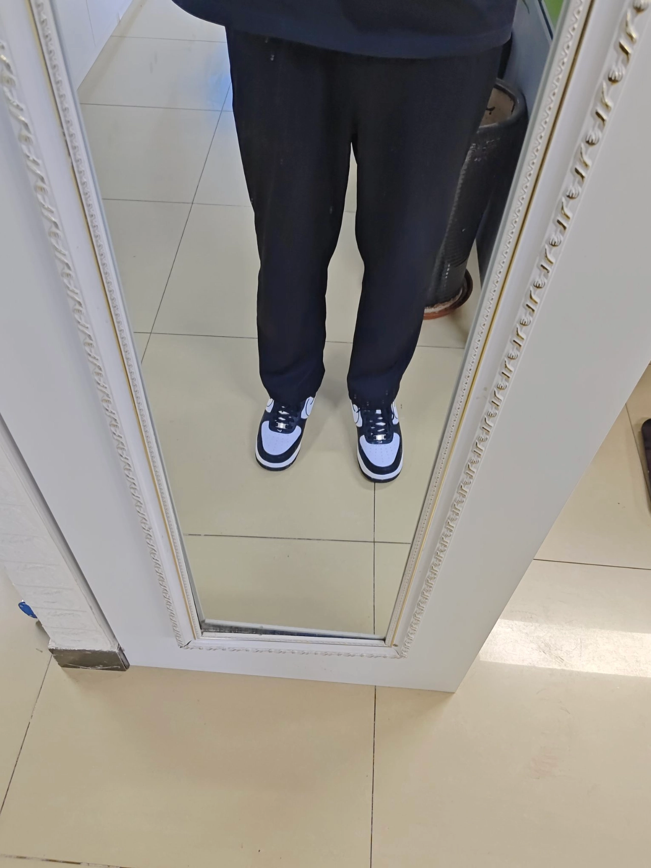 custom review-Nike Air Force 1 Low '07 White Swoosh Panda