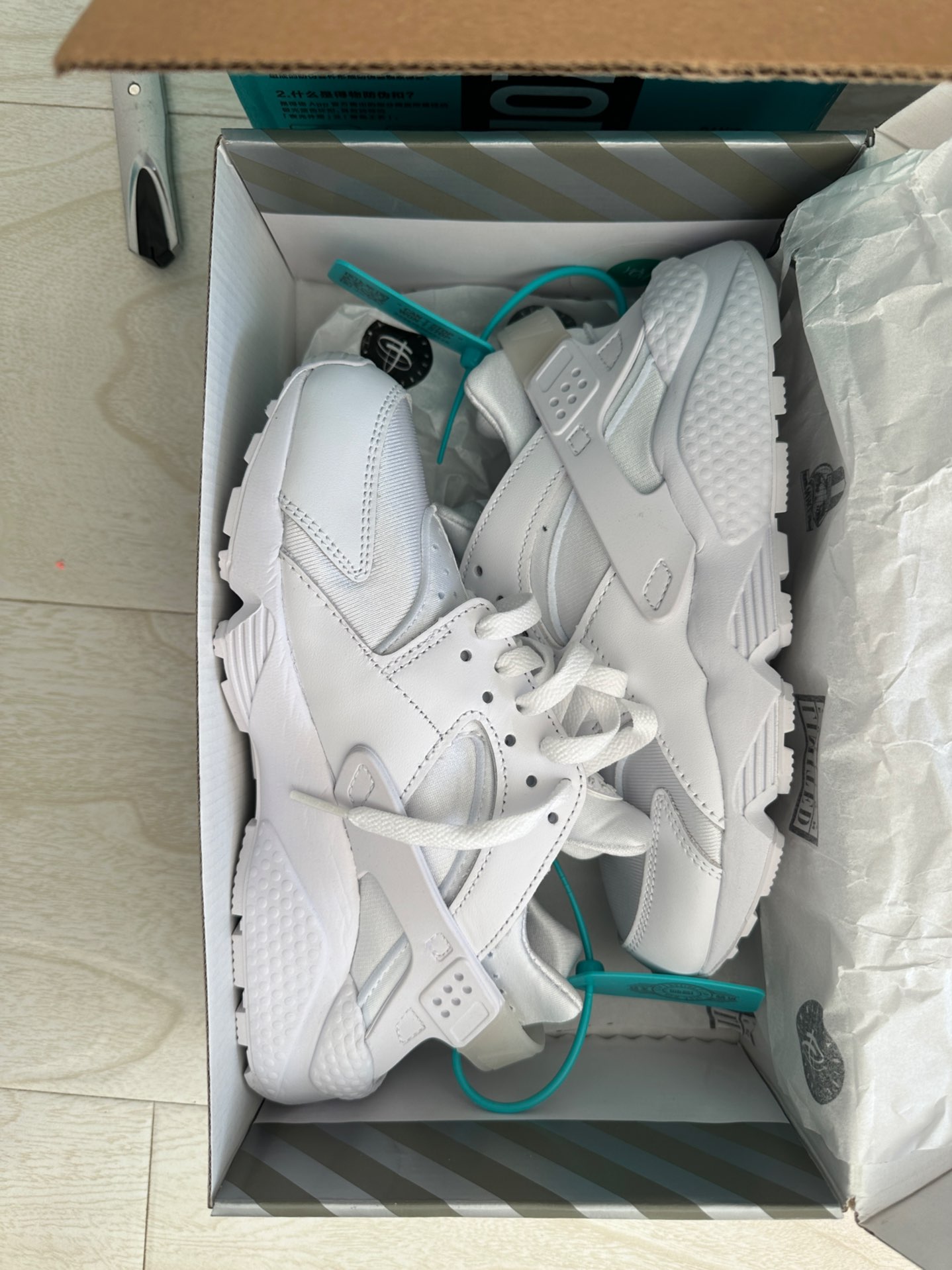 custom review-Nike Air Huarache Low Топ Повседневный Городской Коммутирование Беговые кроссовки Женские Белые