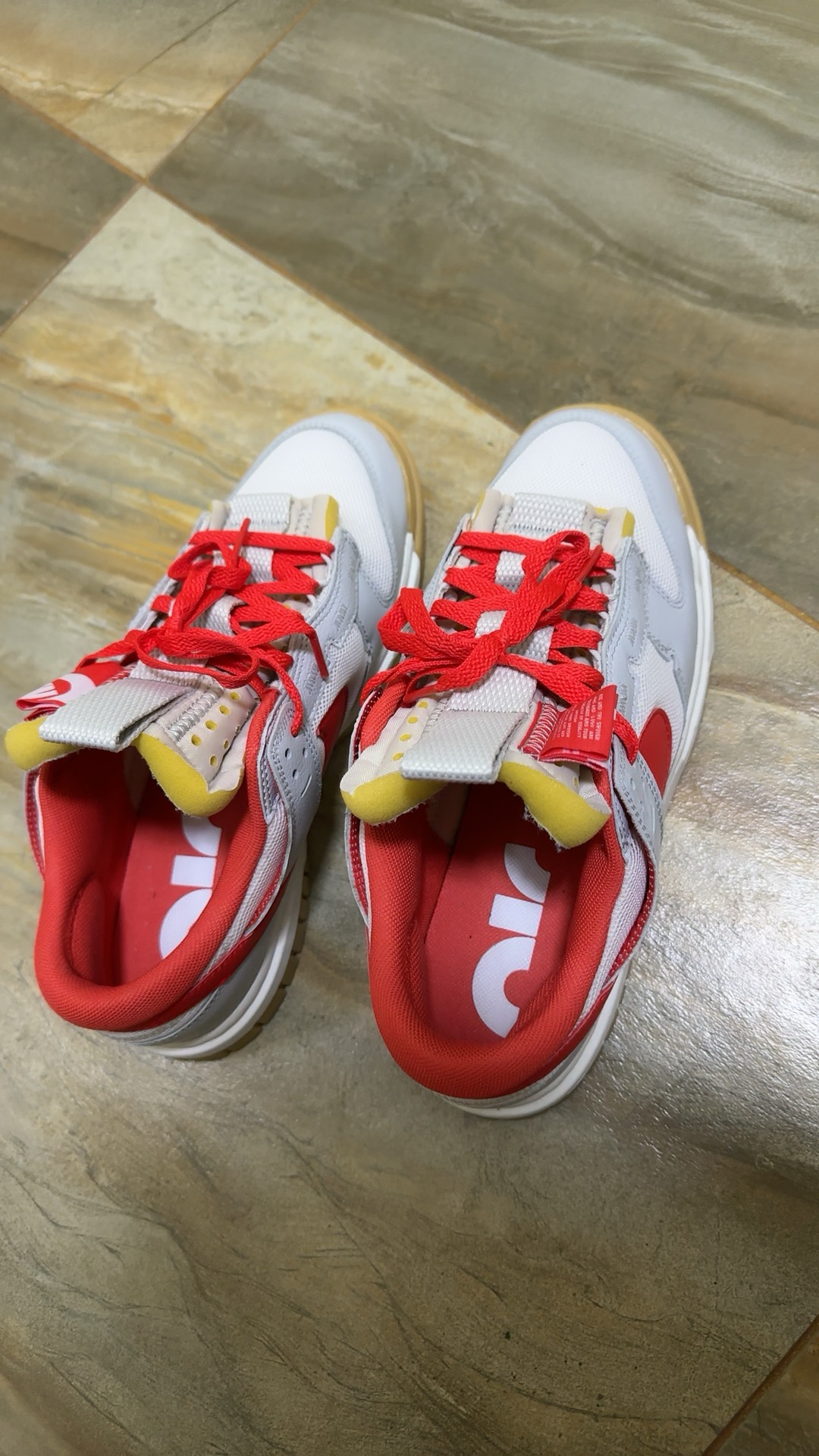 custom review-Nike Air Dunk Jumbo Low Скейтборд Кроссовки Мужские Белый Красный