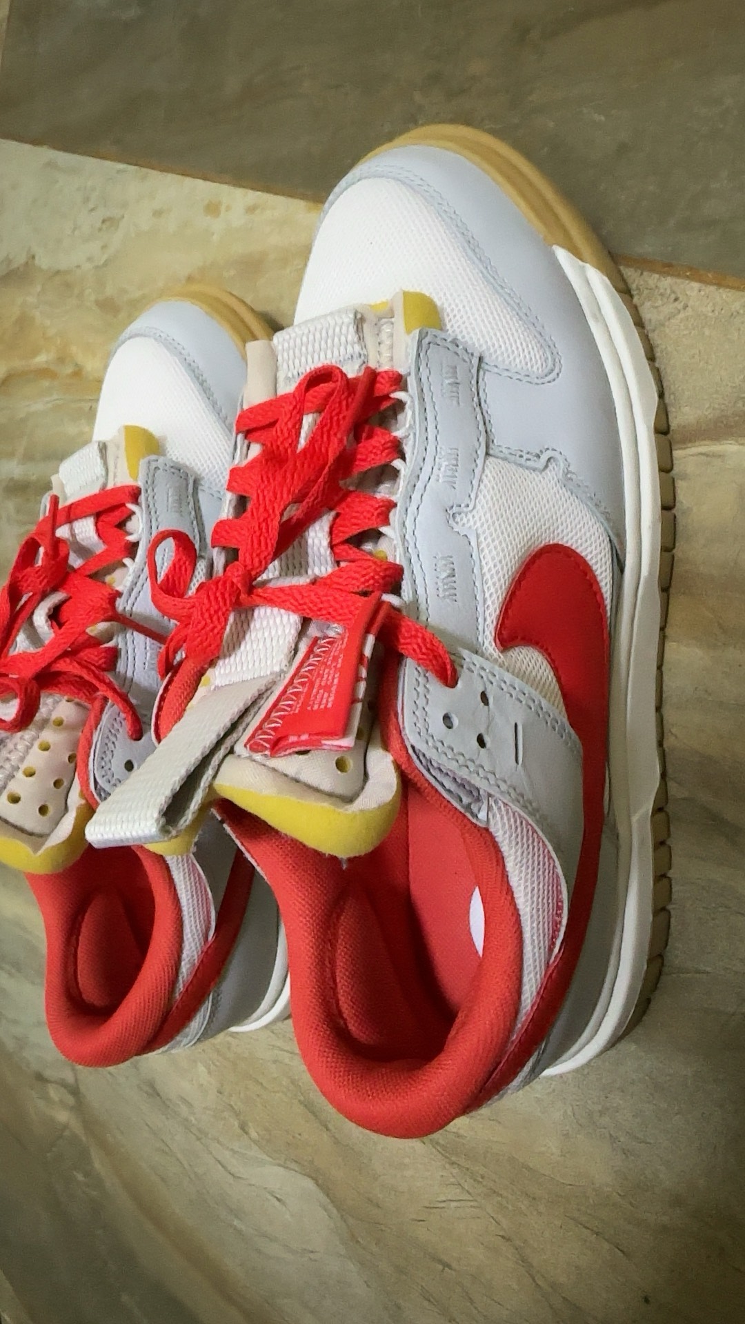 custom review-Nike Air Dunk Jumbo Low Скейтборд Кроссовки Мужские Белый Красный