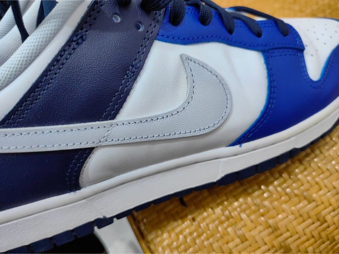 custom review-Nike Dunk Low Топ Скейтборд Кроссовки Мужские Белые Синие