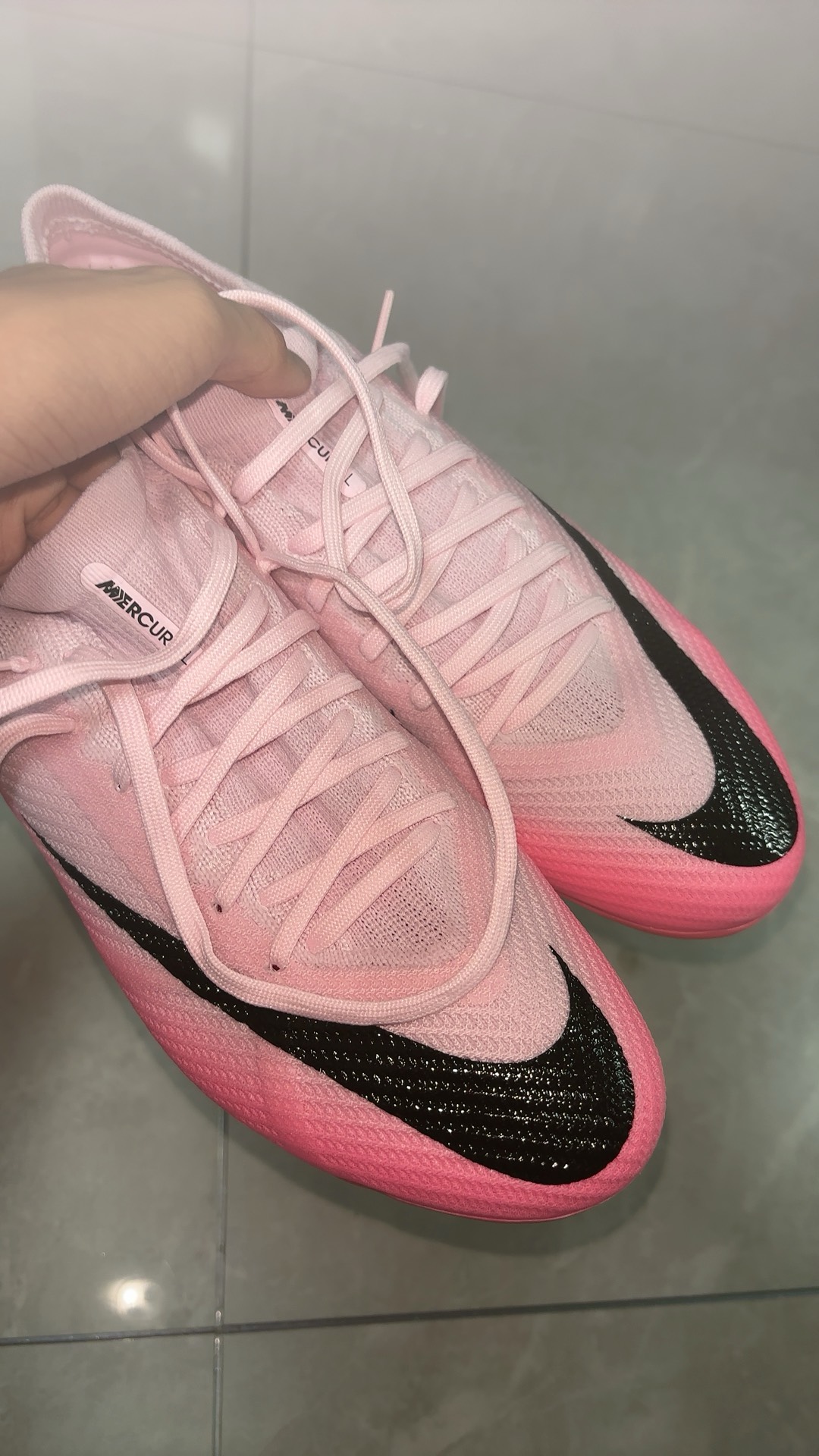 custom review-Nike Air Zoom Vapor 15 AG Искусственная трава Искусственные шипы Футбольные бутсы Мужские Розовый Черный