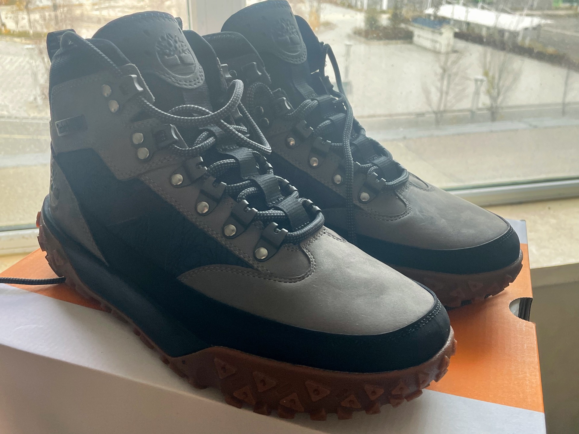 custom review-Timberland Collaboration Greenstride Motion Slip-Resistant Abrasion-Resistant Waterproof High Top Streetwear Men's