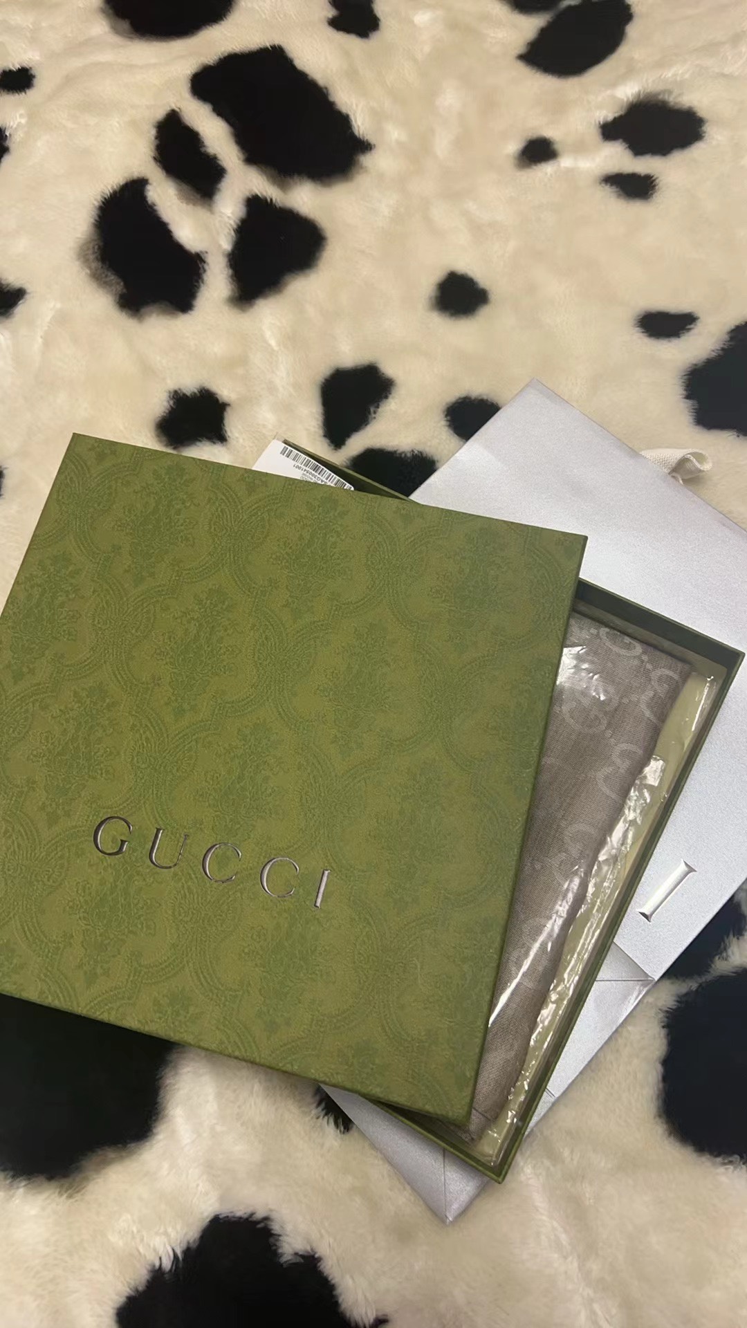 custom review-GUCCI Шерсть Вязаные Шарфы Унисекс Светлый Хаки