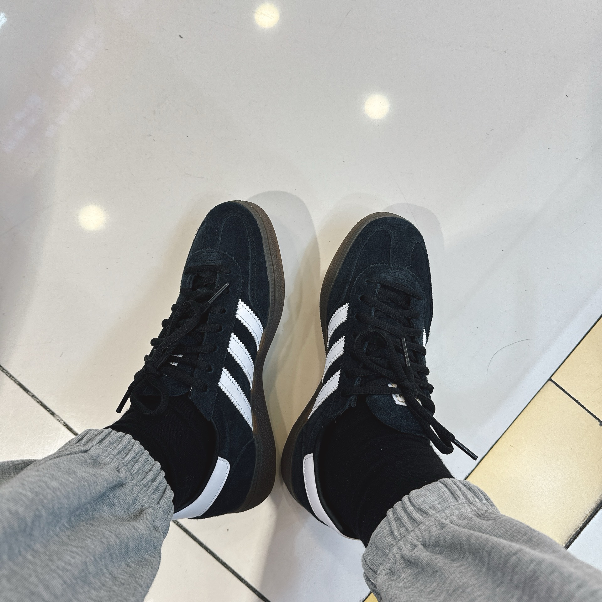 custom review-Adidas Originals HANDBALL SPEZIAL Низкие Кроссовки для скейтбординга Унисекс Черный Белый