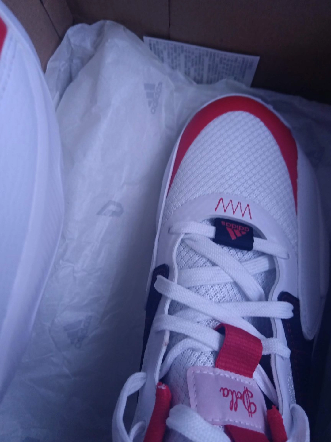 custom review-Adidas Dame Certified Амортизирующие низкие баскетбольные кроссовки устойчивые к истиранию мужские белые и красные