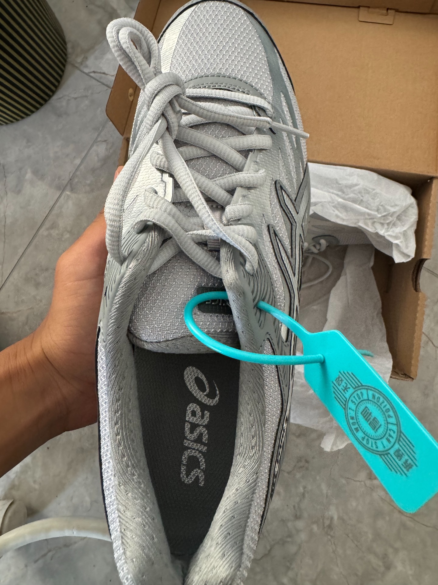 custom review-ASICS Гель FLUX 4 Беговые кроссовки Низкий Топ Серый Мужской