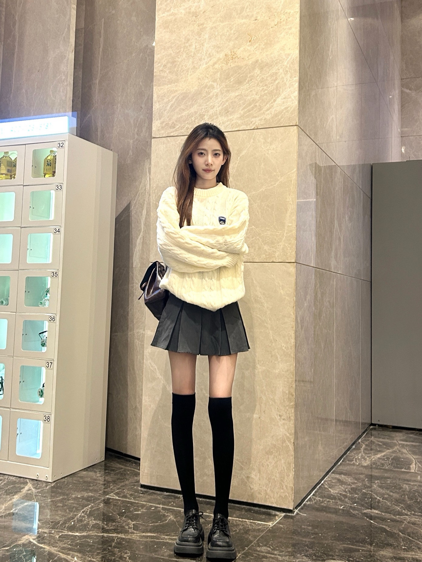 巨显瘦的加厚过膝袜