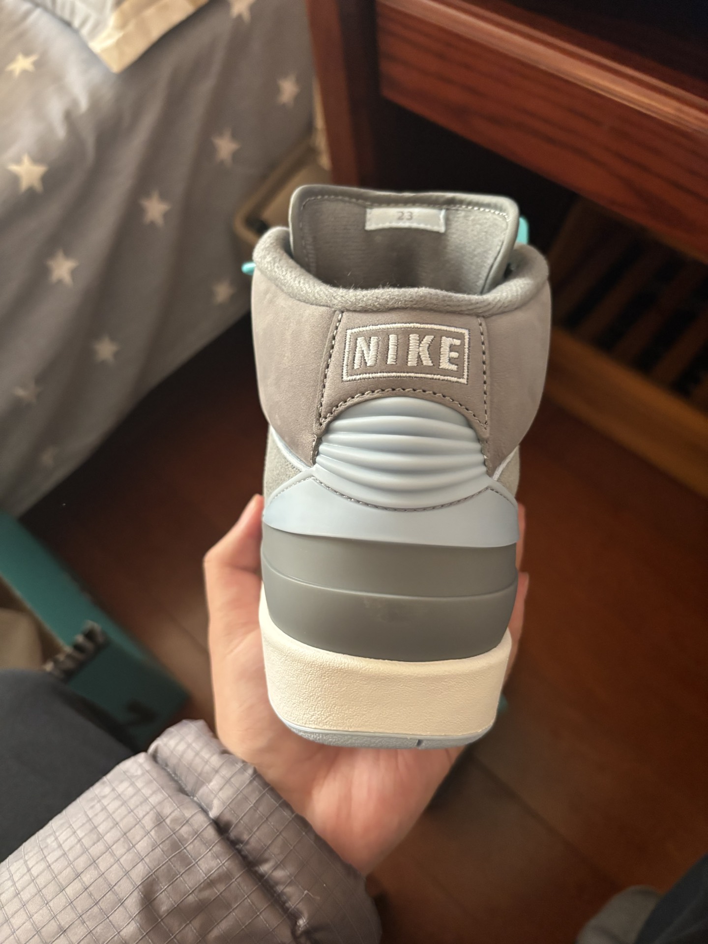 custom review-Jordan Air Джордан 2 Cool GREY Устойчивый к истиранию MID Топ Винтажные баскетбольные кроссовки Женские Серебряный Серый
