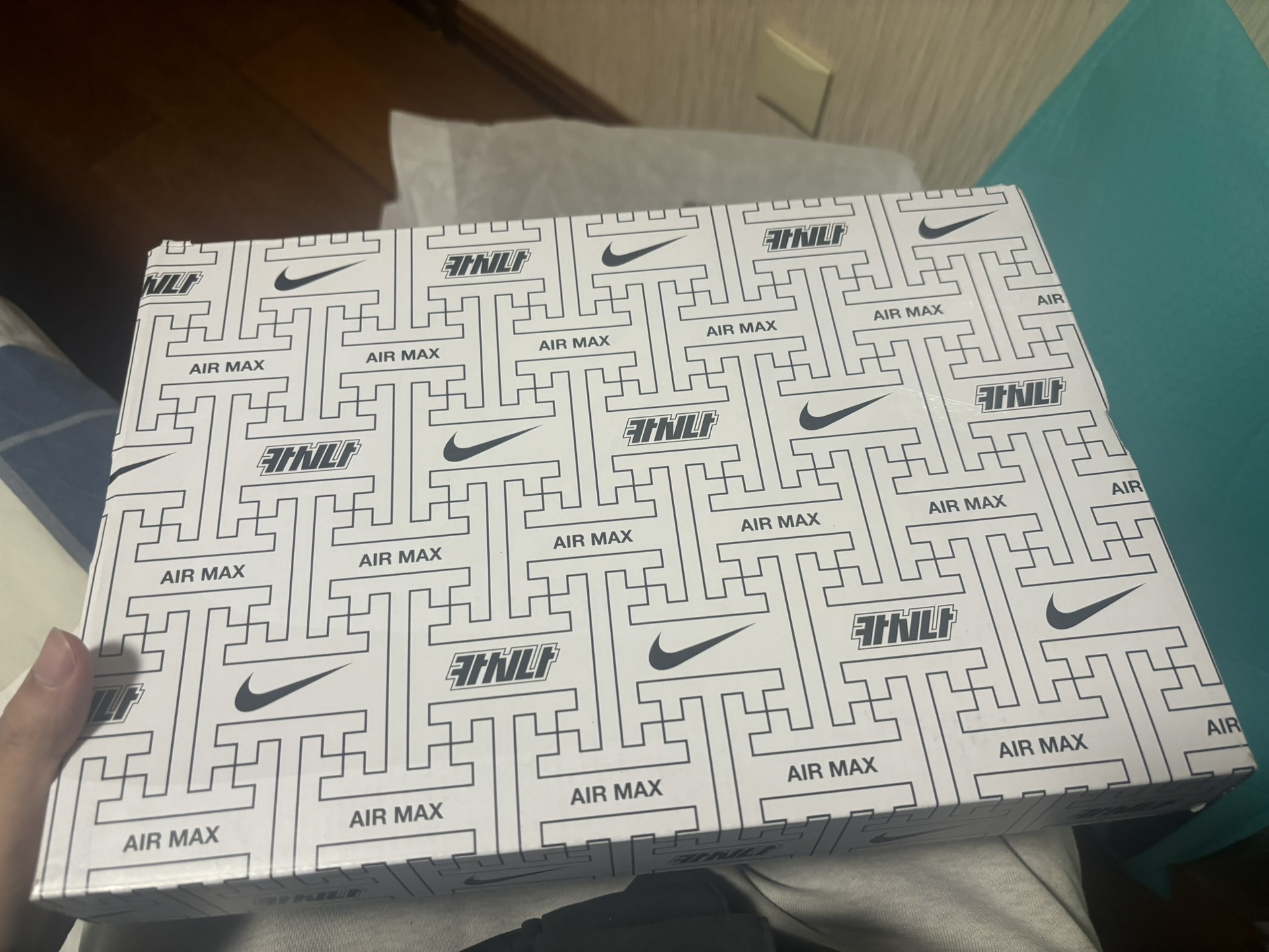 custom review-Kasina x Nike Air Max 1 Low Топ Повседневные Беговые Кроссовки Унисекс Серый Синий