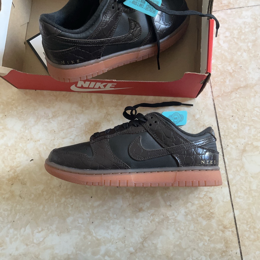 custom review-NIKE Dunk SE 'Velvet Brown And Black' Низкие кроссовки для скейтбординга Мужские Черный Кофейный