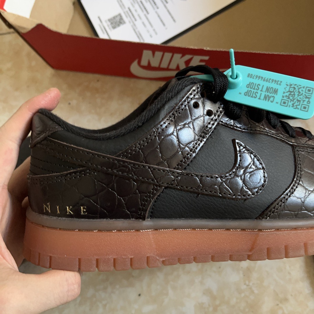 custom review-NIKE Dunk SE 'Velvet Brown And Black' Низкие кроссовки для скейтбординга Мужские Черный Кофейный