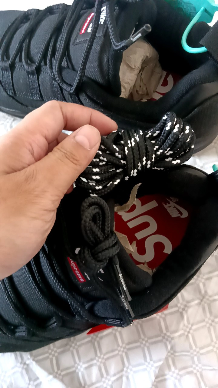 custom review-Supreme x Nike SB Darwin Low Топ Повседневный Мужской Черный Белый