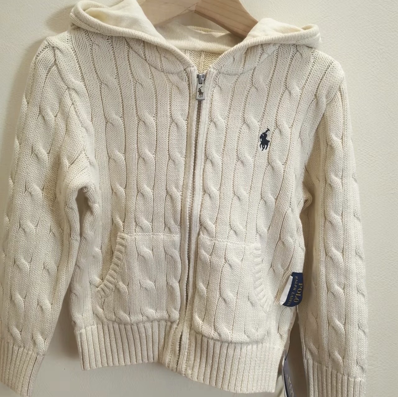 custom review-Polo Ralph Lauren Свитер FW24 Кремовый Детский