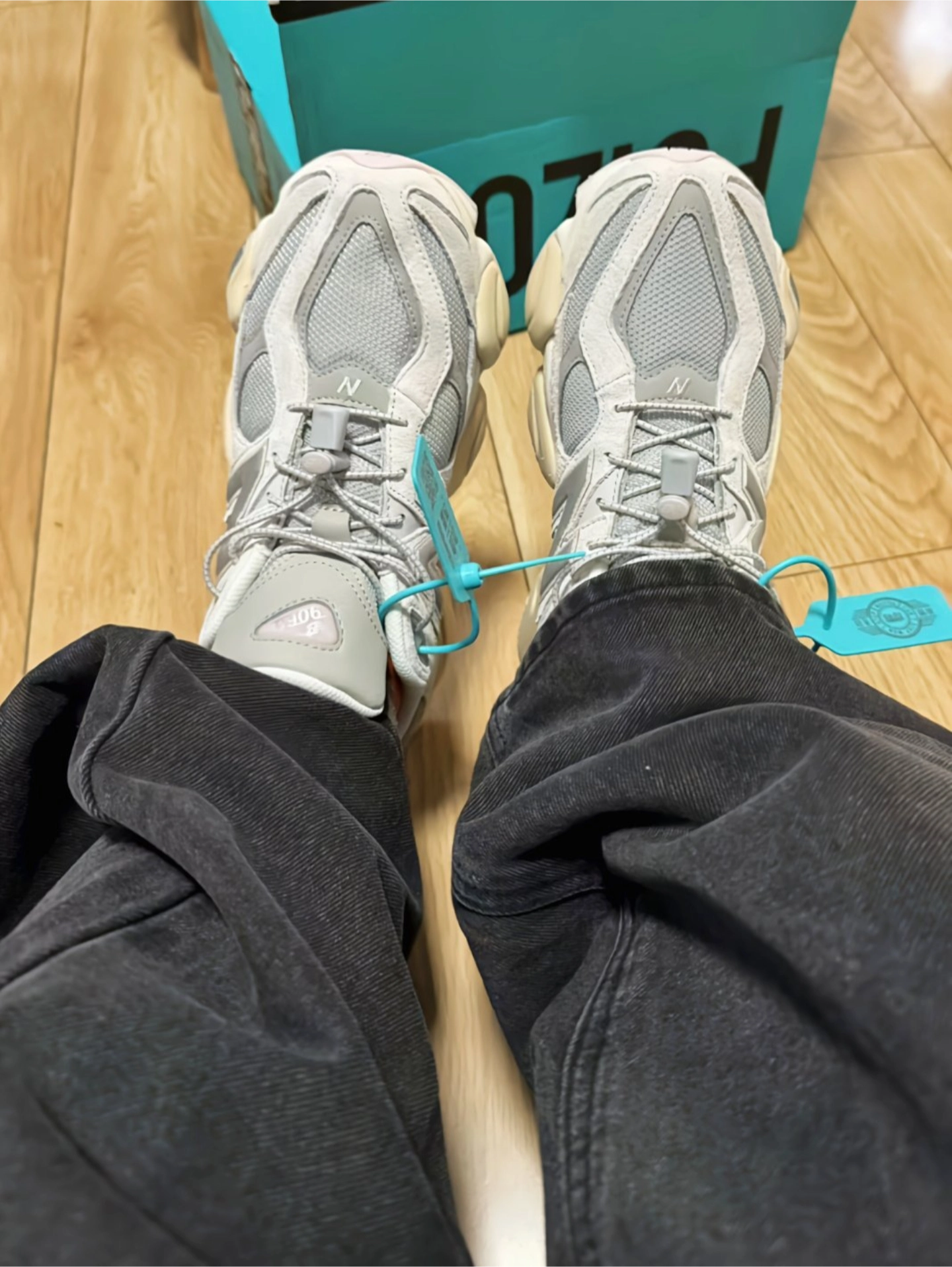 custom review-New Balance NB 9060 Повседневная обувь Низкий топ Светло-серый фиолетовый Унисекс