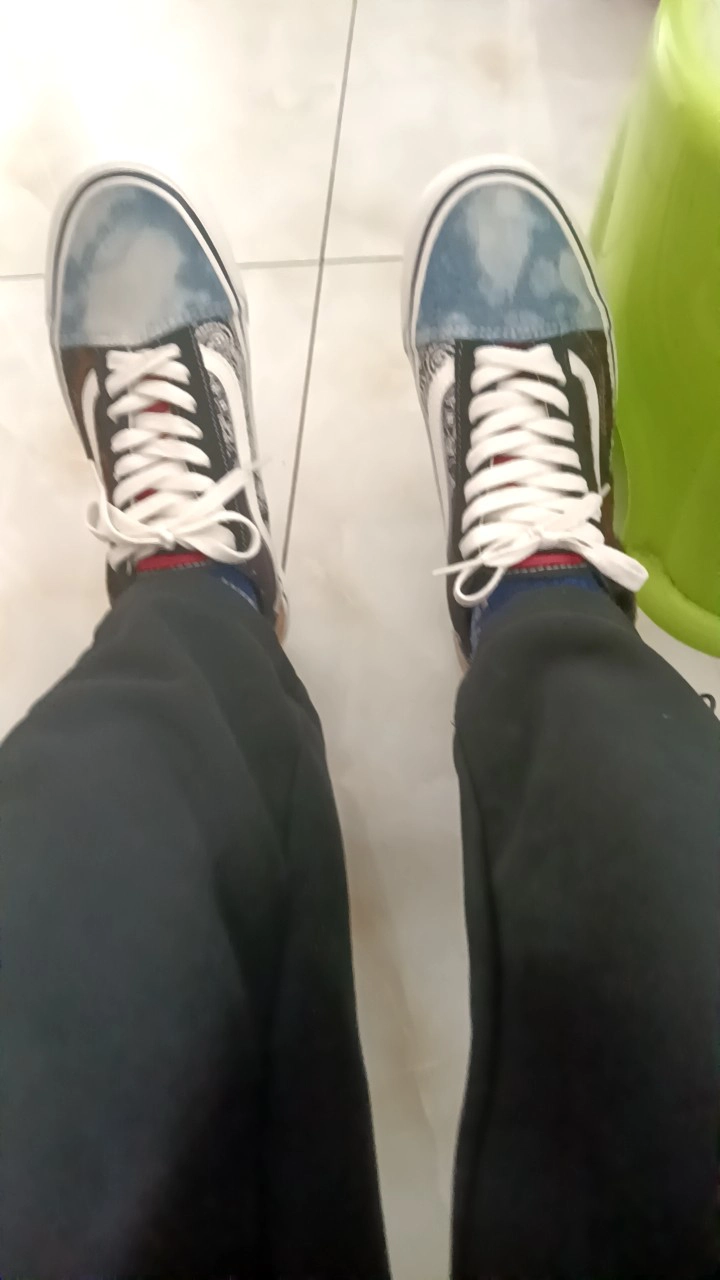 custom review-VANS Old Skool 36 Grunge Old Skool DX Легкий Низкий Топ Скейтборд Кроссовки Унисекс Черный Синий