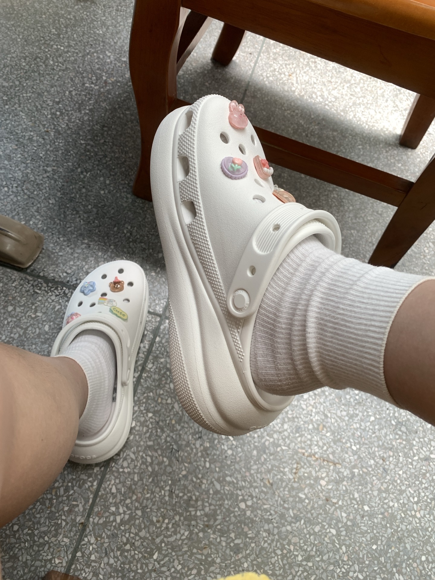 custom review-Crocs Crush Clog 5,2cm Унисекс Белый