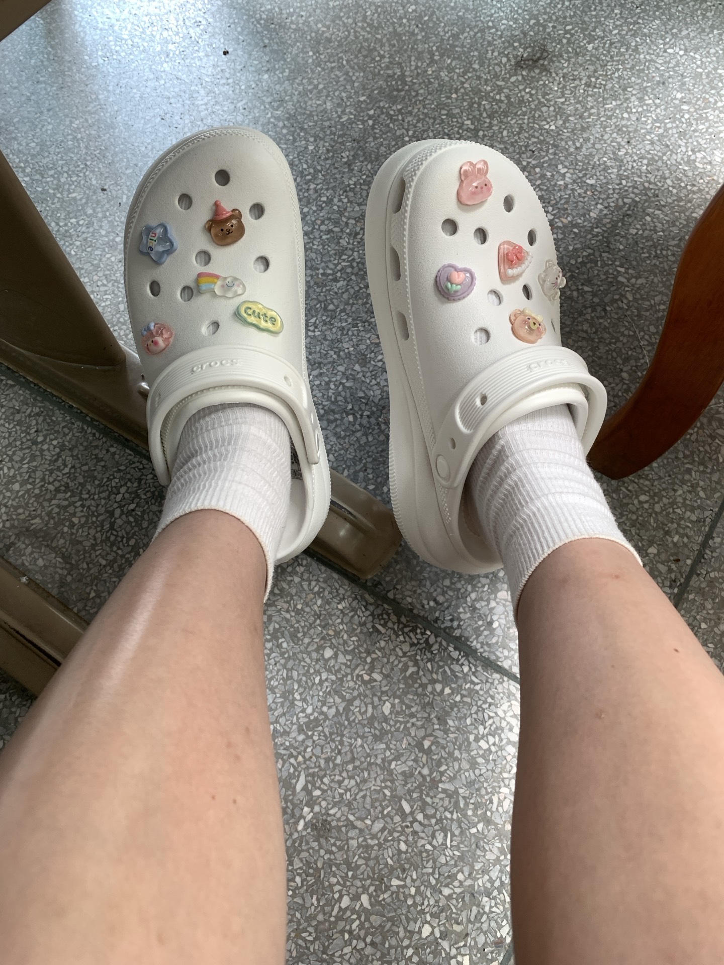 custom review-Crocs Crush Clog 5,2cm Унисекс Белый