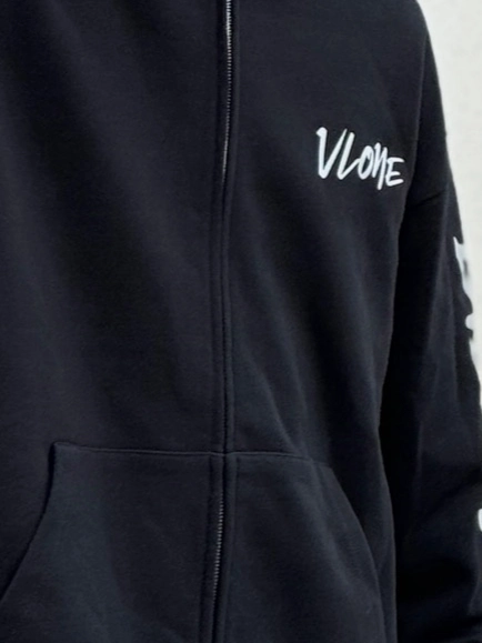custom review-VLONE Loose Fit Zipper Hoodie Unisex