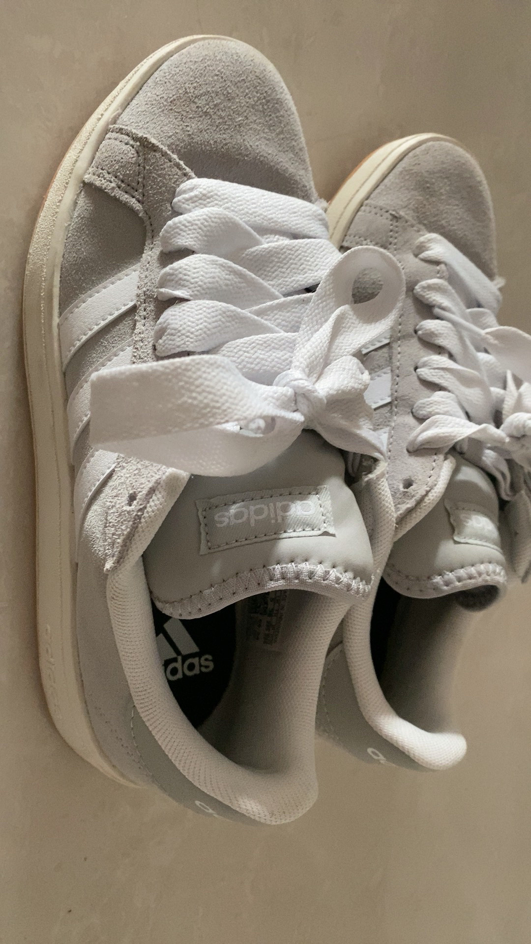 custom review-Adidas Grand Court Base 00s Low Топ Скейтборд Кроссовки Унисекс Серый Белый