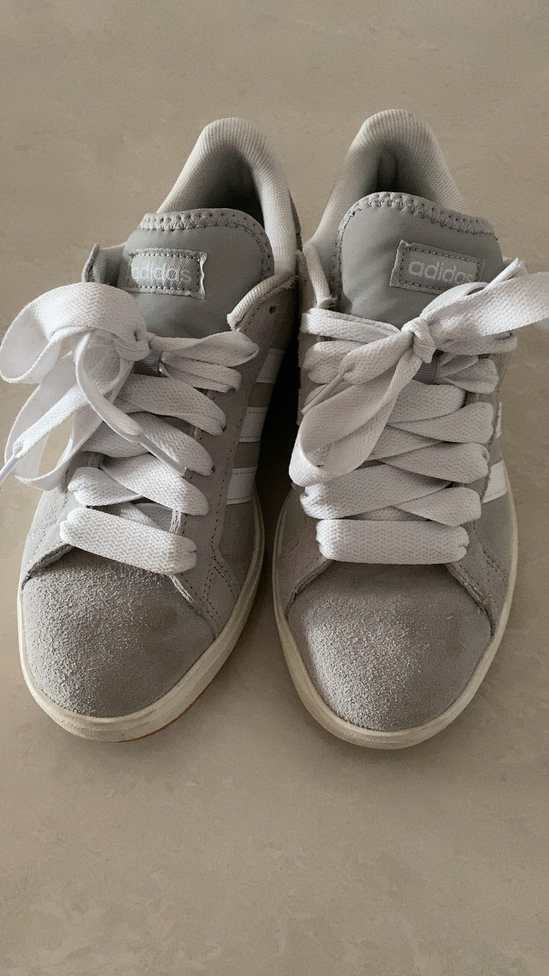 custom review-Adidas Grand Court Base 00s Low Топ Скейтборд Кроссовки Унисекс Серый Белый