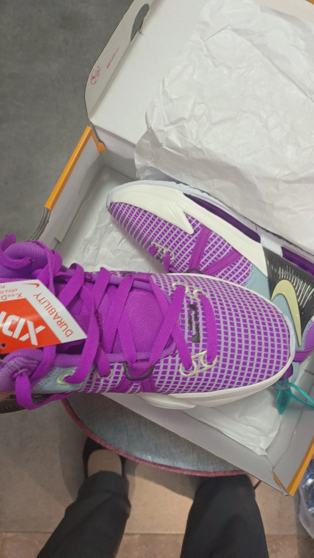 custom review-Nike Witness 7 Амортизирующие устойчивые к скольжению и износу низкие баскетбольные кроссовки для мужчин фиолетовые