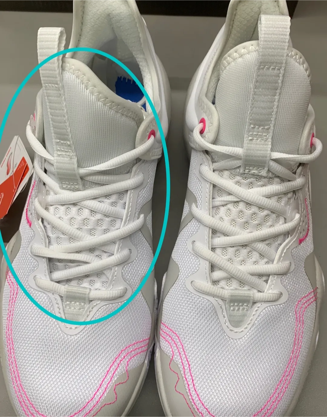 custom review-LiNing Coldblood Shock Absorbers Slip-Resistant Breathable Low-Top Баскетбольные Кроссовки Мужские Белый Розовый