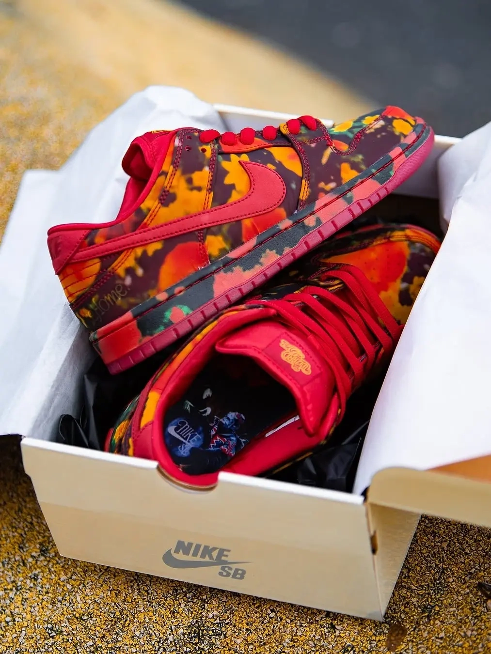 custom review-Nike Dunk SB Скейтборд Кроссовки Низкие Красные Унисекс