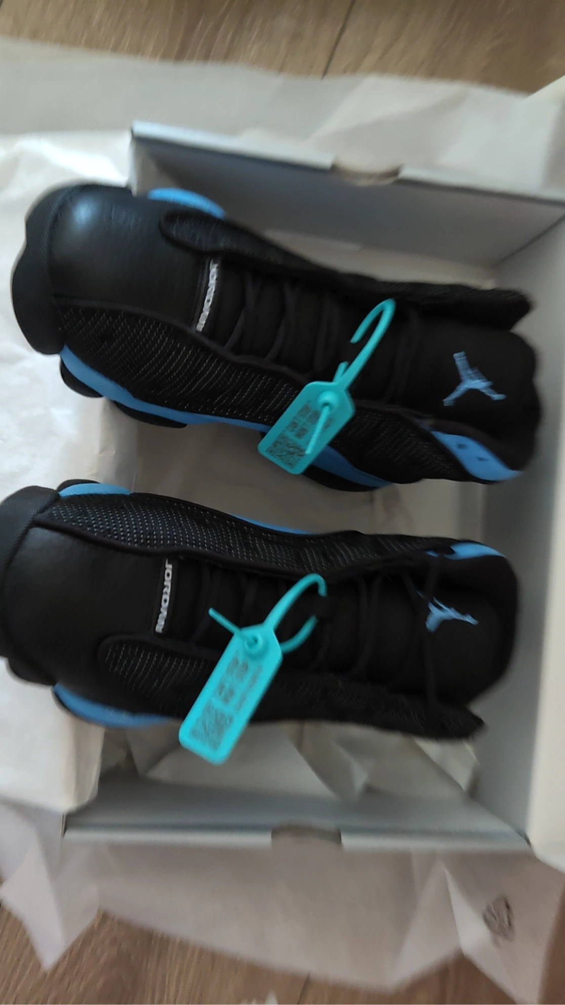 custom review-Jordan Air Jordan 13 'Черный UNC' MID Топ Винтажные баскетбольные кроссовки Мужской Чёрно-синий