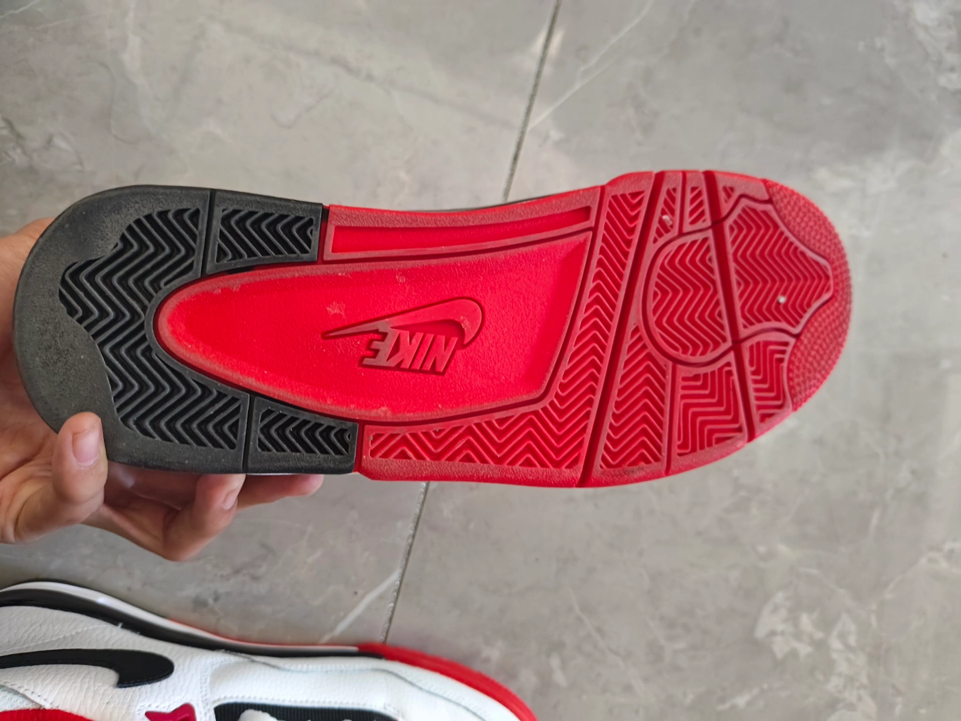 custom review-Nike Flight Legacy Red White