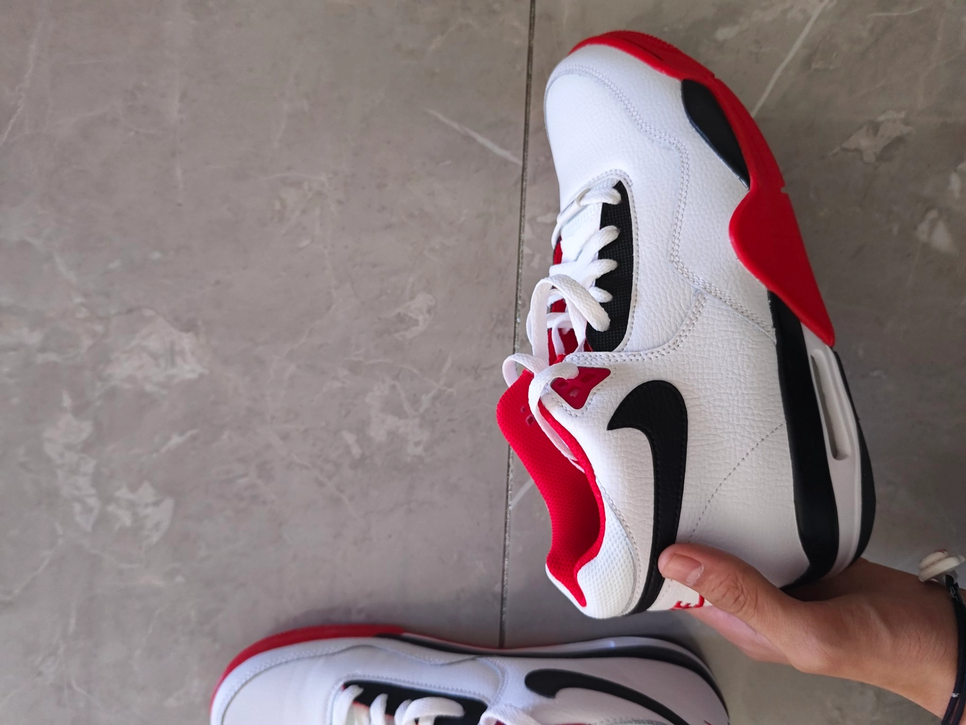 custom review-Nike Flight Legacy Red White