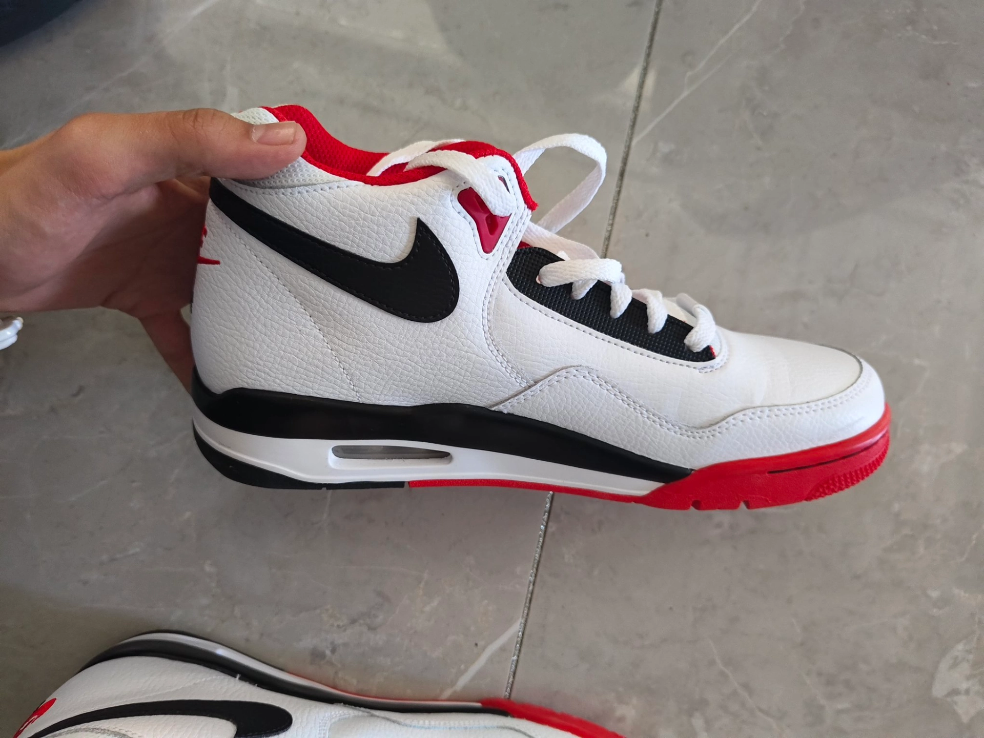 custom review-Nike Flight Legacy Red White