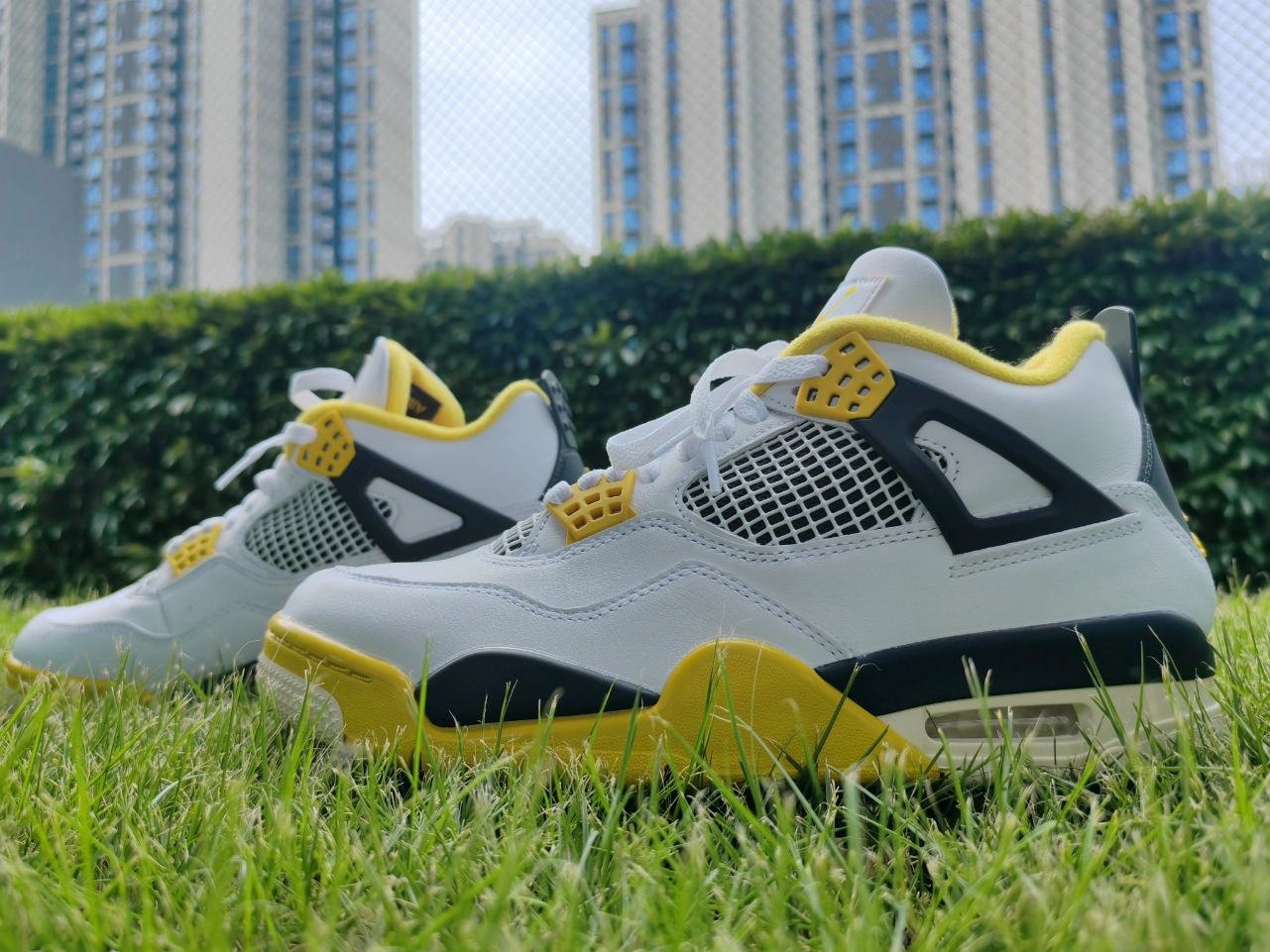 custom review-Jordan Air Джордан 4 'Vivid Сера' MID Топ Винтажные баскетбольные кроссовки Женские Белые Апельсиновые