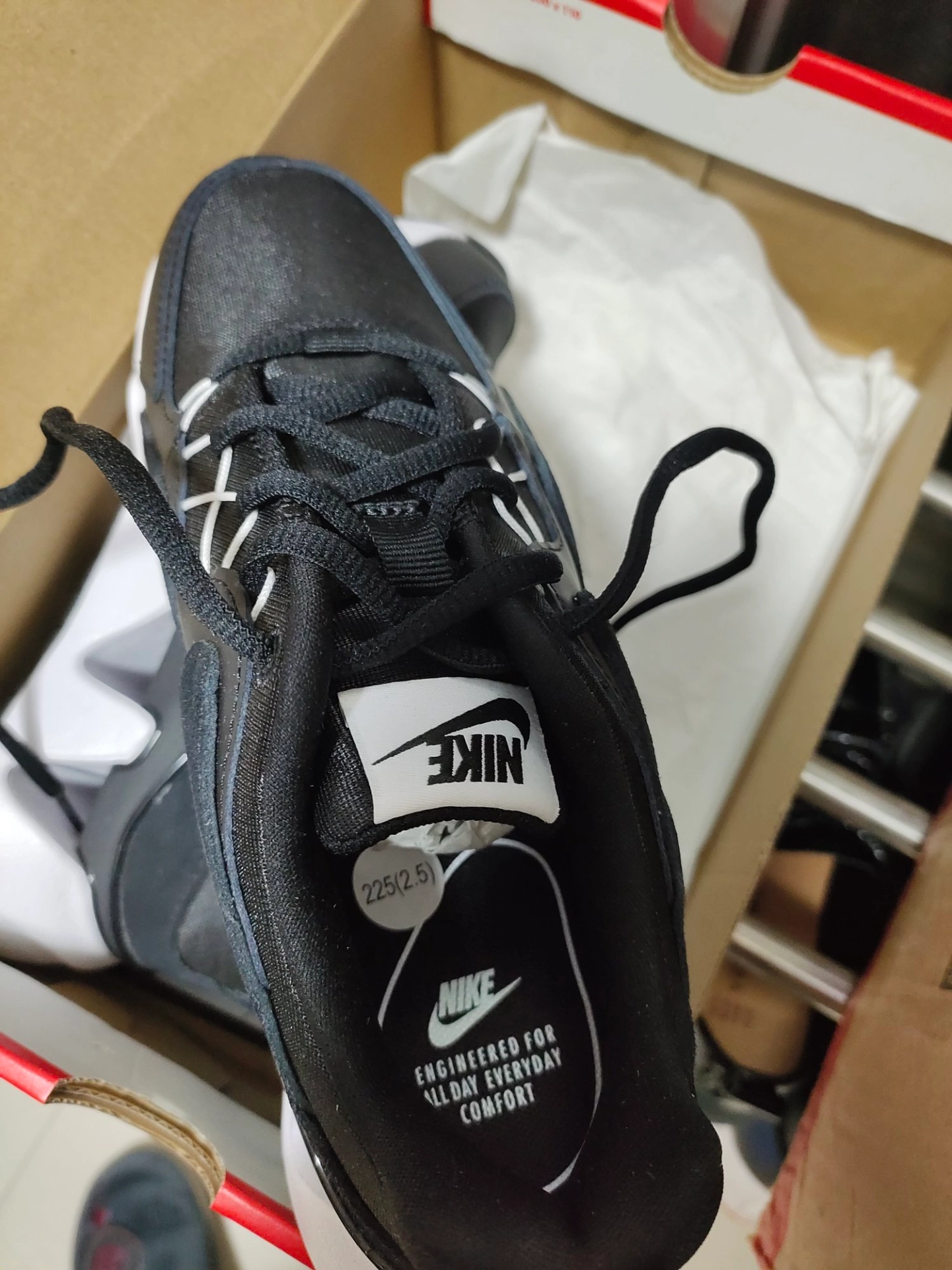 custom review-Nike RYZ 365 Нескользящий Легкий Низкий Топ Повседневная Обувь Женская Черный Белый