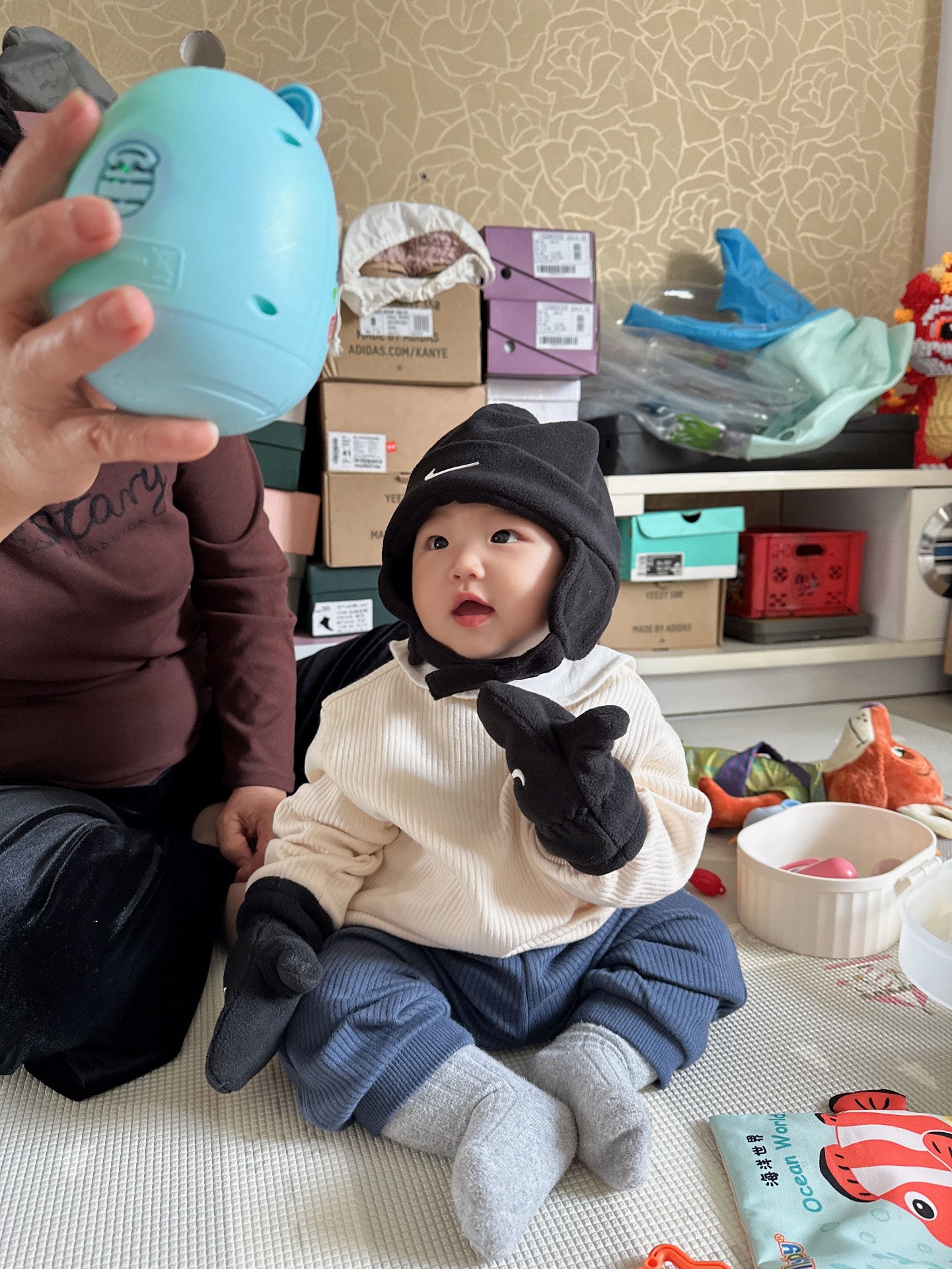 custom review-Nike Полиэстеровые трикотажные перчатки для детей