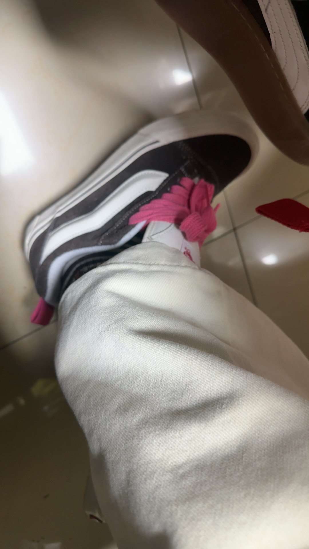 custom review-Vans Knu Skool Low Топ Скейтборд Кроссовки Унисекс Коричневый Красный