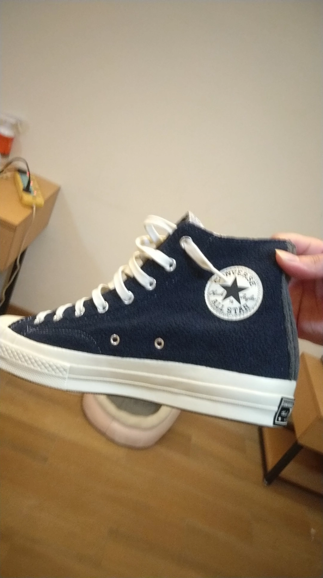 custom review-Converse Chuck 70 Renew ChuckTaylor All Star High Upcycled Fleece MID Топ Кеды Унисекс Красный синий